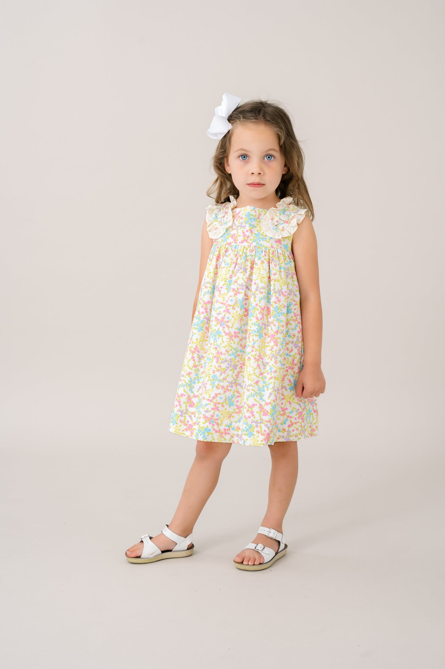 Frances Flap Dress- Bellflower Blossom
