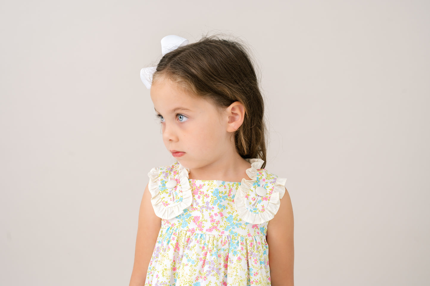 Frances Flap Dress- Bellflower Blossom