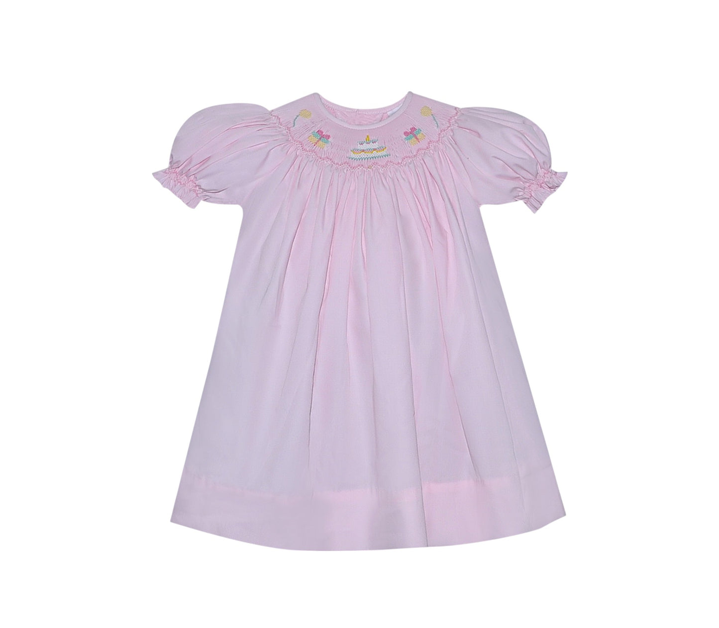 Pink Georgette Bishop Dress - Birthday