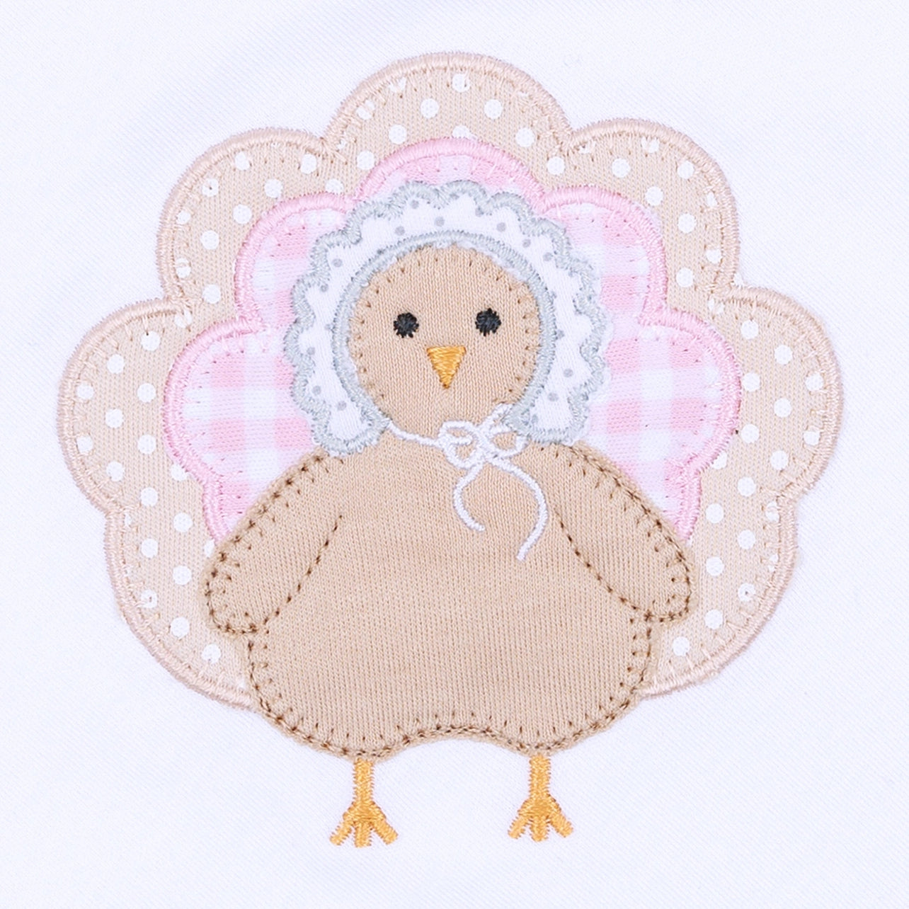 Pilgram Pals Applique Long Sleeve Bubble