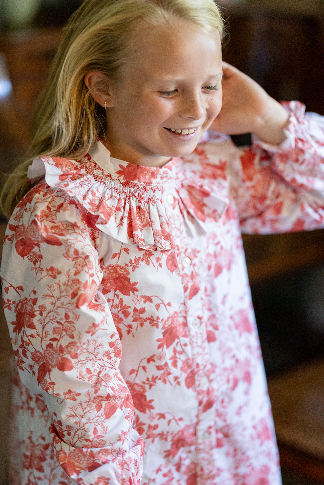 Molly Anne Dress Chinoiserie Spice