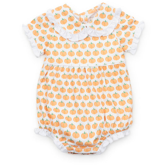 Council Girls' Pima Cotton Bubble - Harvest Pumpkins