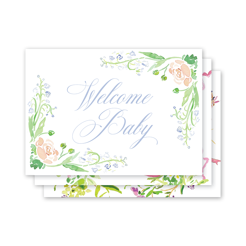 Floral Crest Milestone Cards