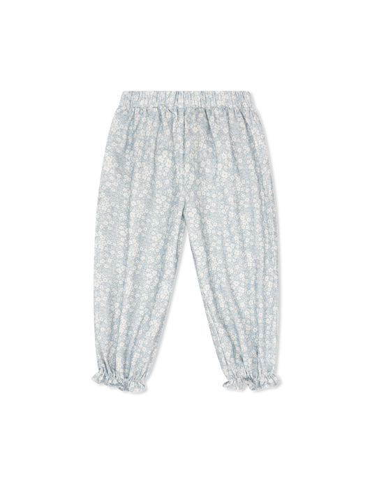 Gloria Gathered Pant - Snow Kissed Floral
