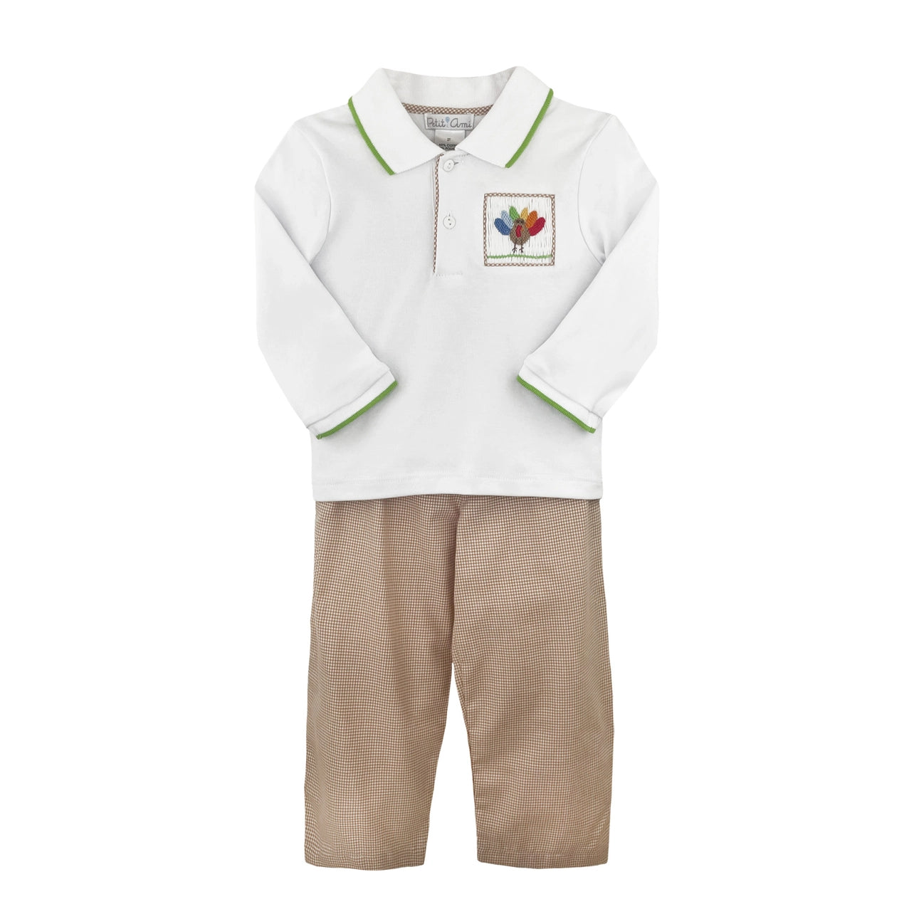 Smocked Turkey Pant Set