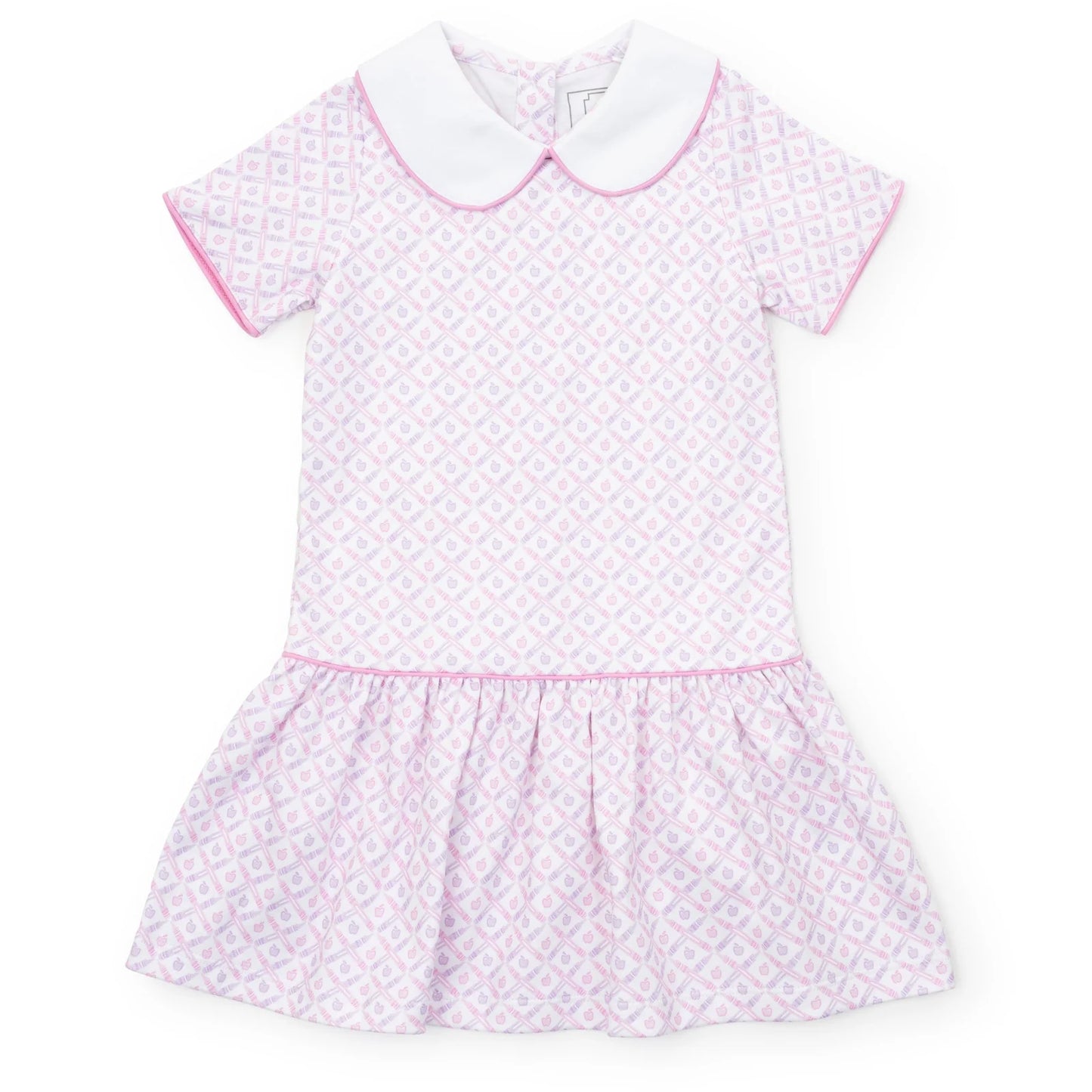 Libby Girls Dress - School Plaid Pink