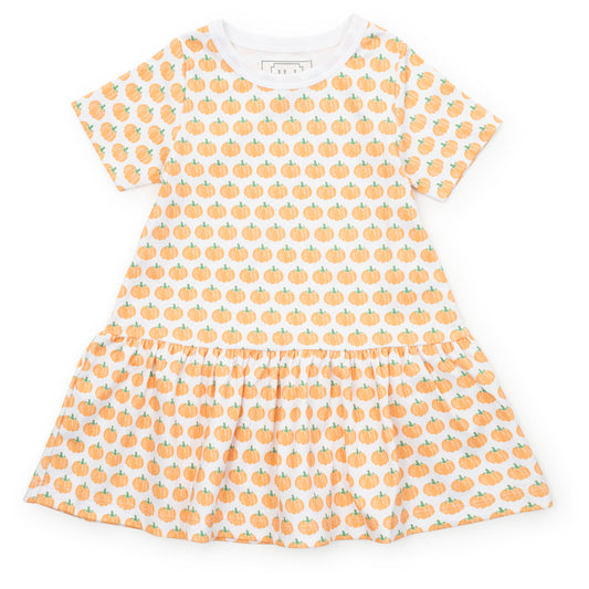 Lottie Girls Dress - Harvest Pumpkin