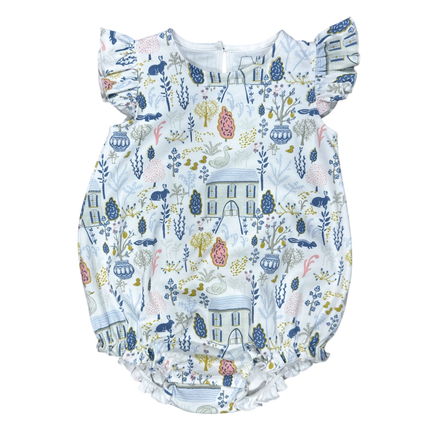 Girls Sleeveless Classic Bubble in English Countryside