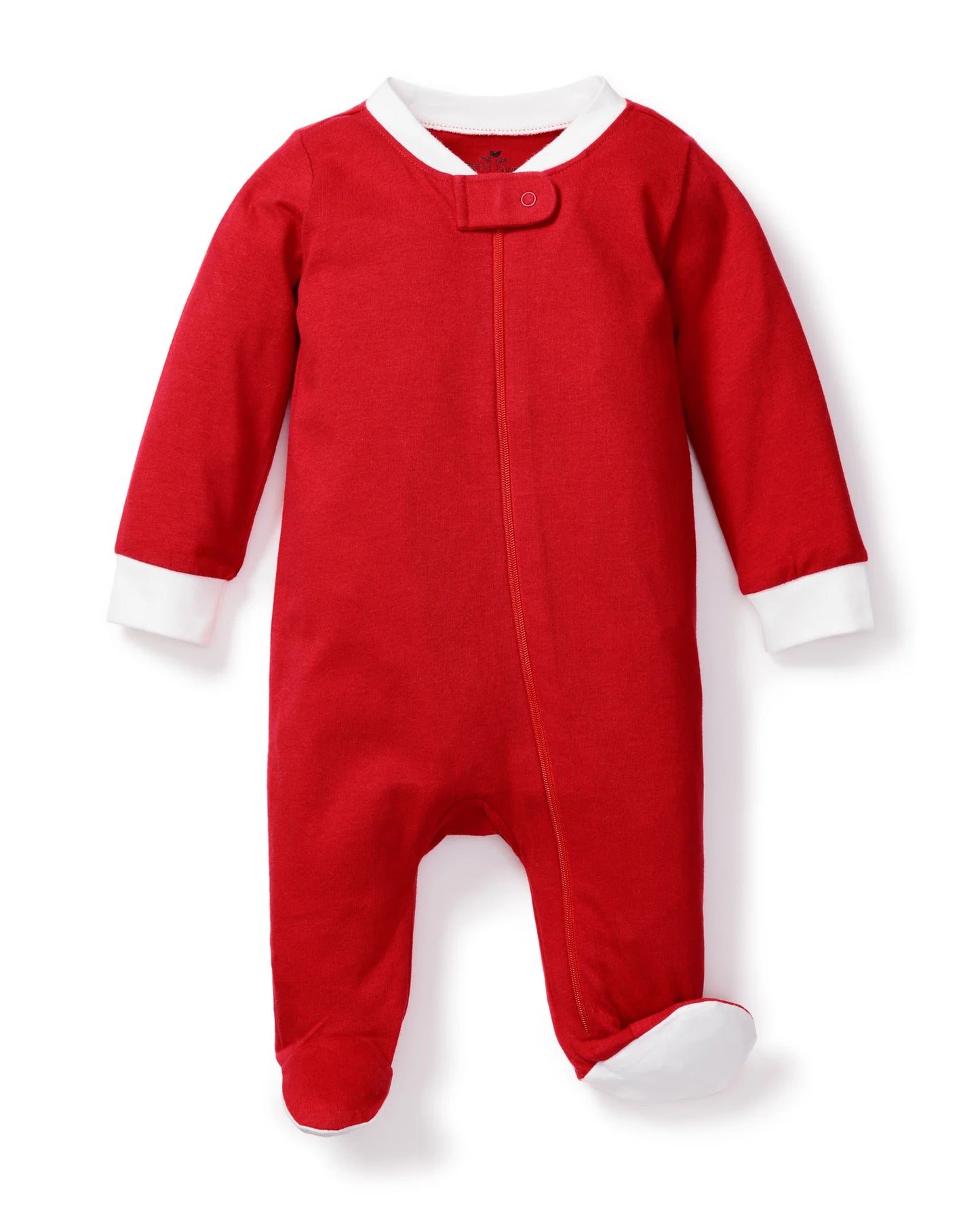 Baby Classic Knit Romper Red and White