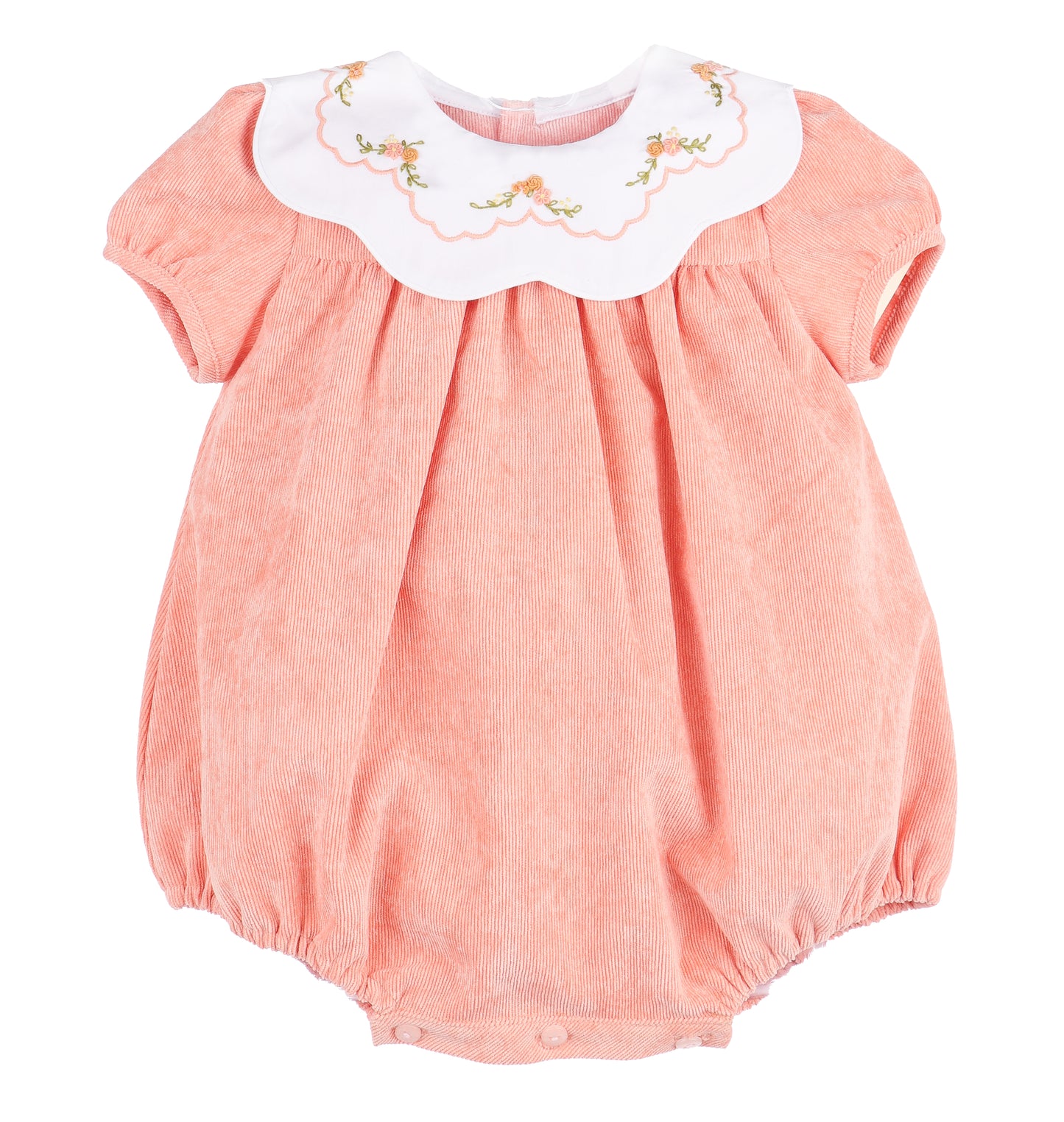 Pumpkin Corduroy Scallop Bubble