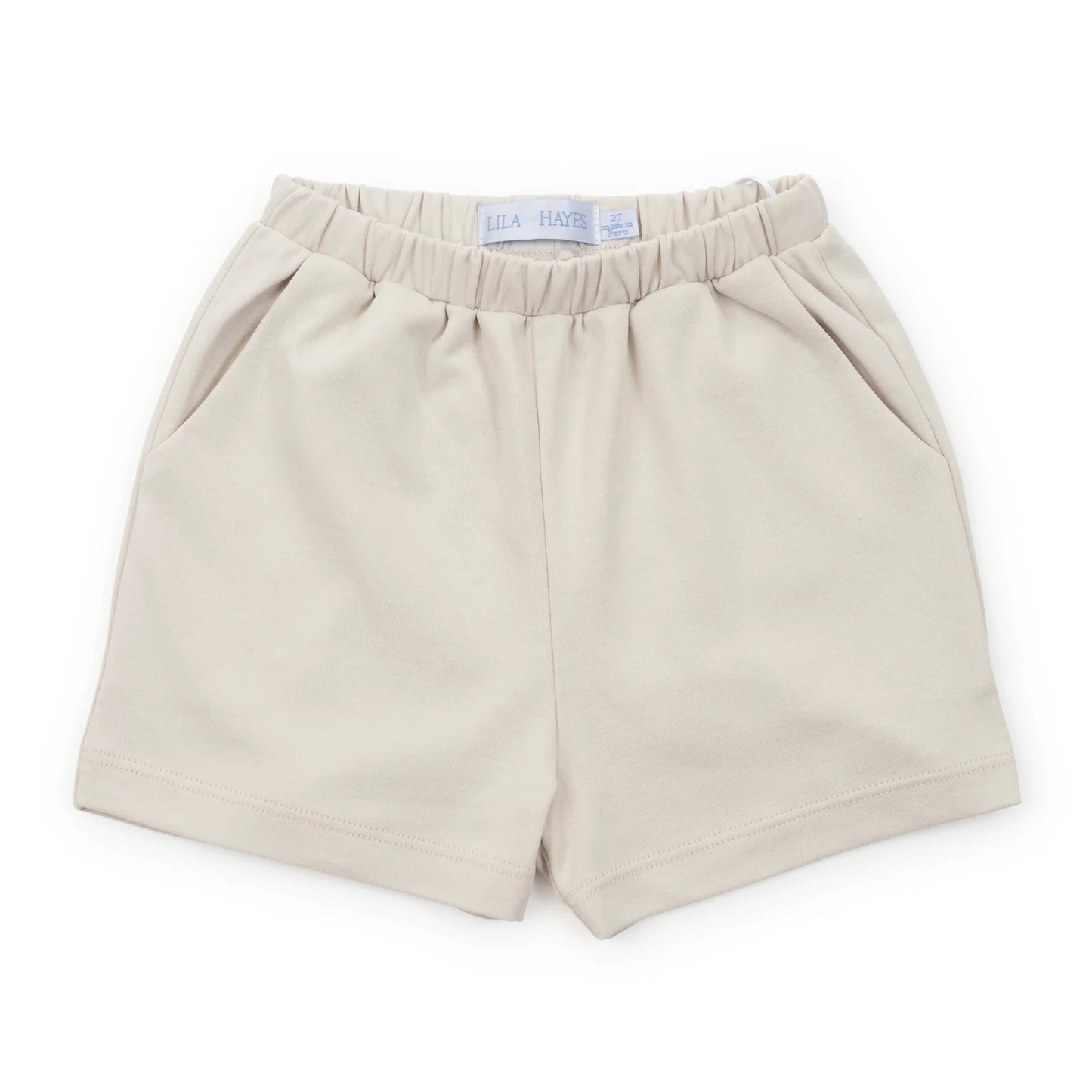 Sawyer Boys' Pima Cotton Play Shorts - Stone