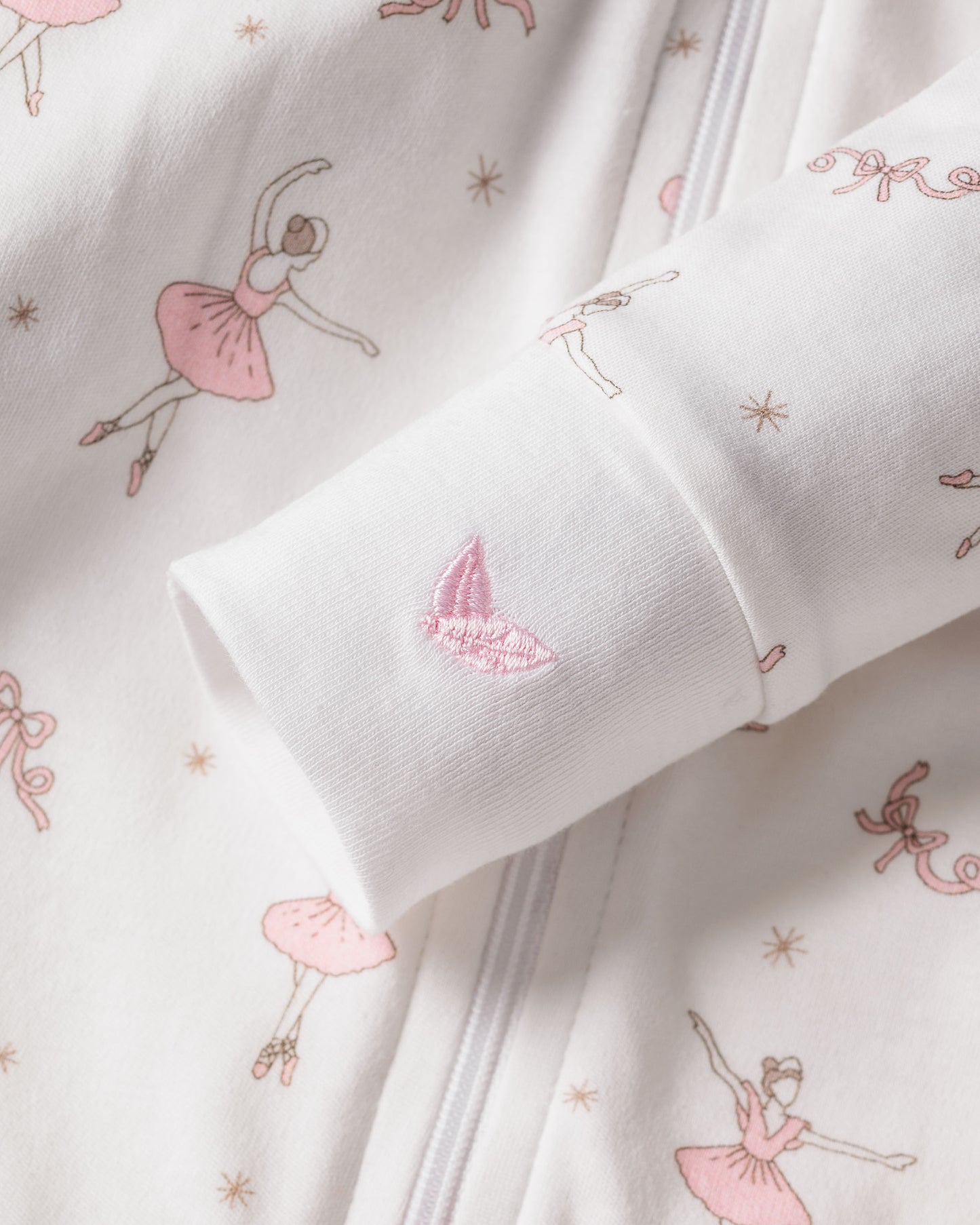 Sugar Plum Fairy Zipper Footie