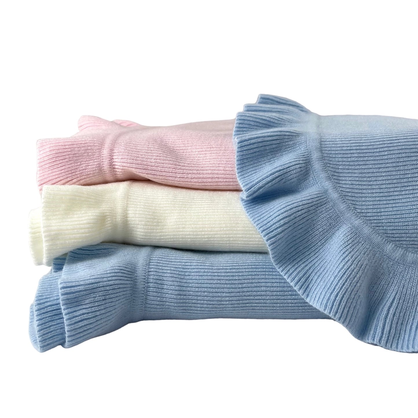 Cashmere Like Ruffle Blanket
