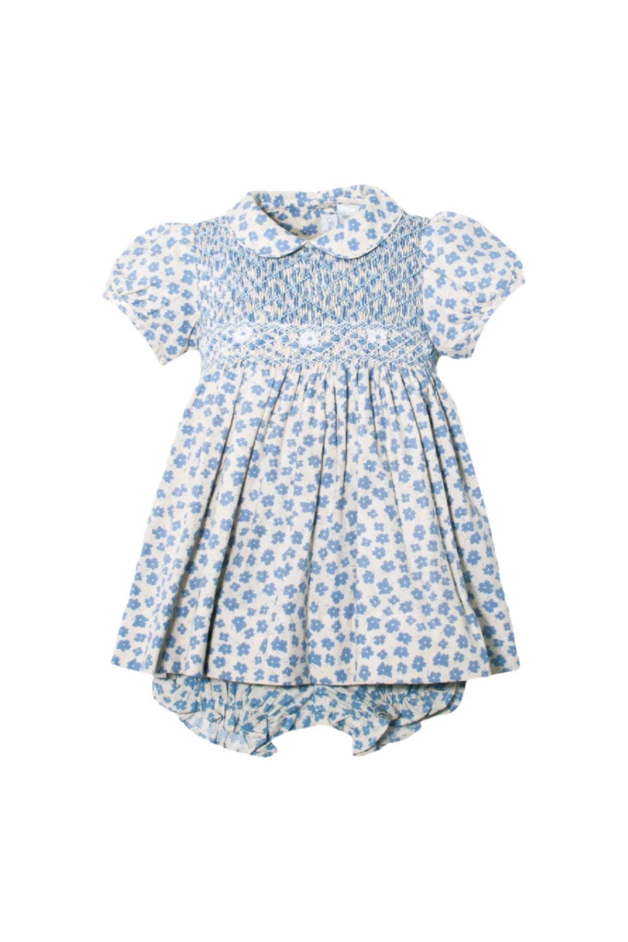 Blue Short Sleeve Dress