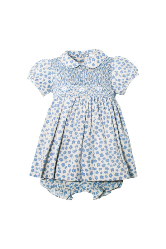 Blue Short Sleeve Dress