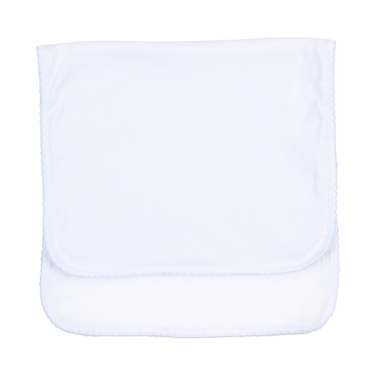 Essentials Blue Trim Burp Cloth