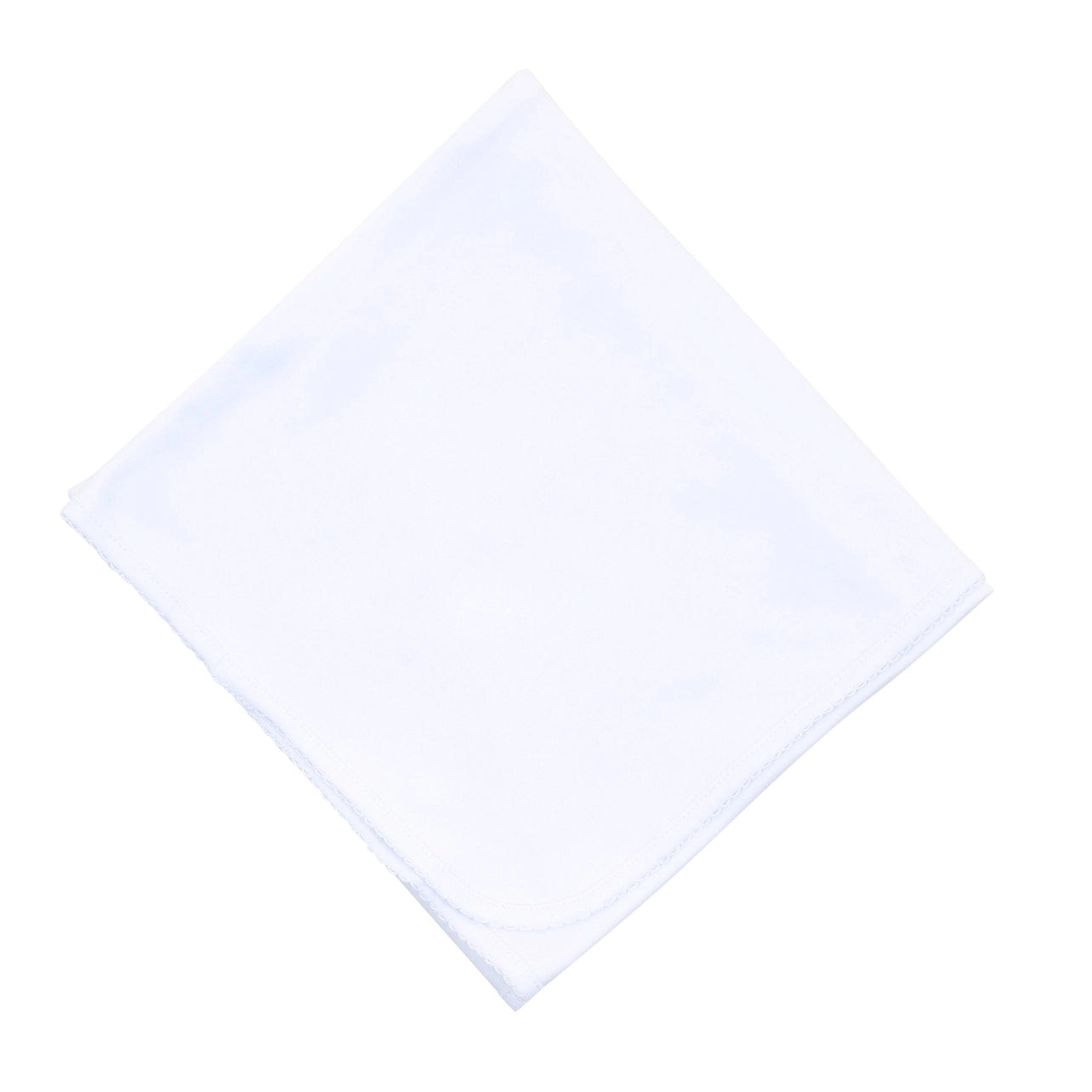 Essentials White Receiving Blanket