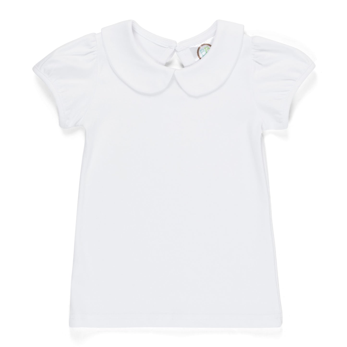 Girls Short Sleeve Peter Pan Collar