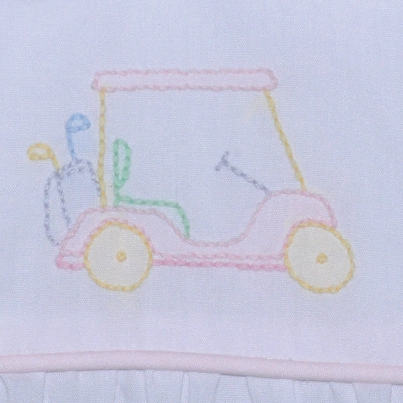 White Brady Girl Bubble - Golf Cart