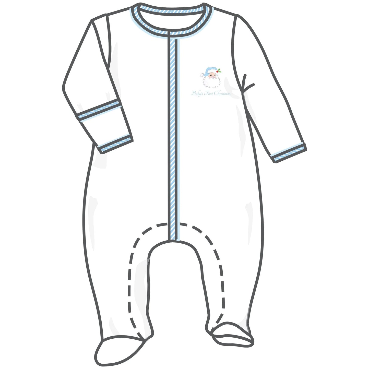 Baby's First Christmas Footie