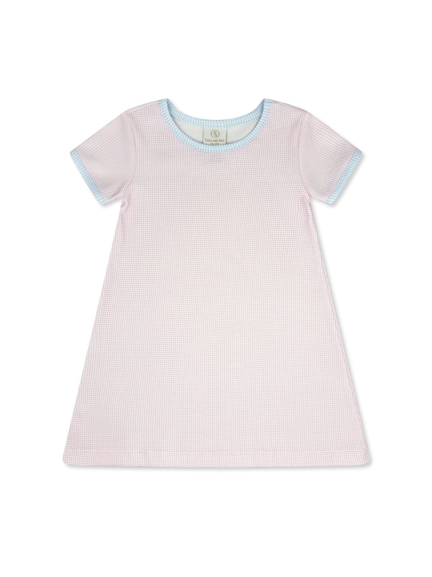Faith Dress Baby Pink Mini Gingham
