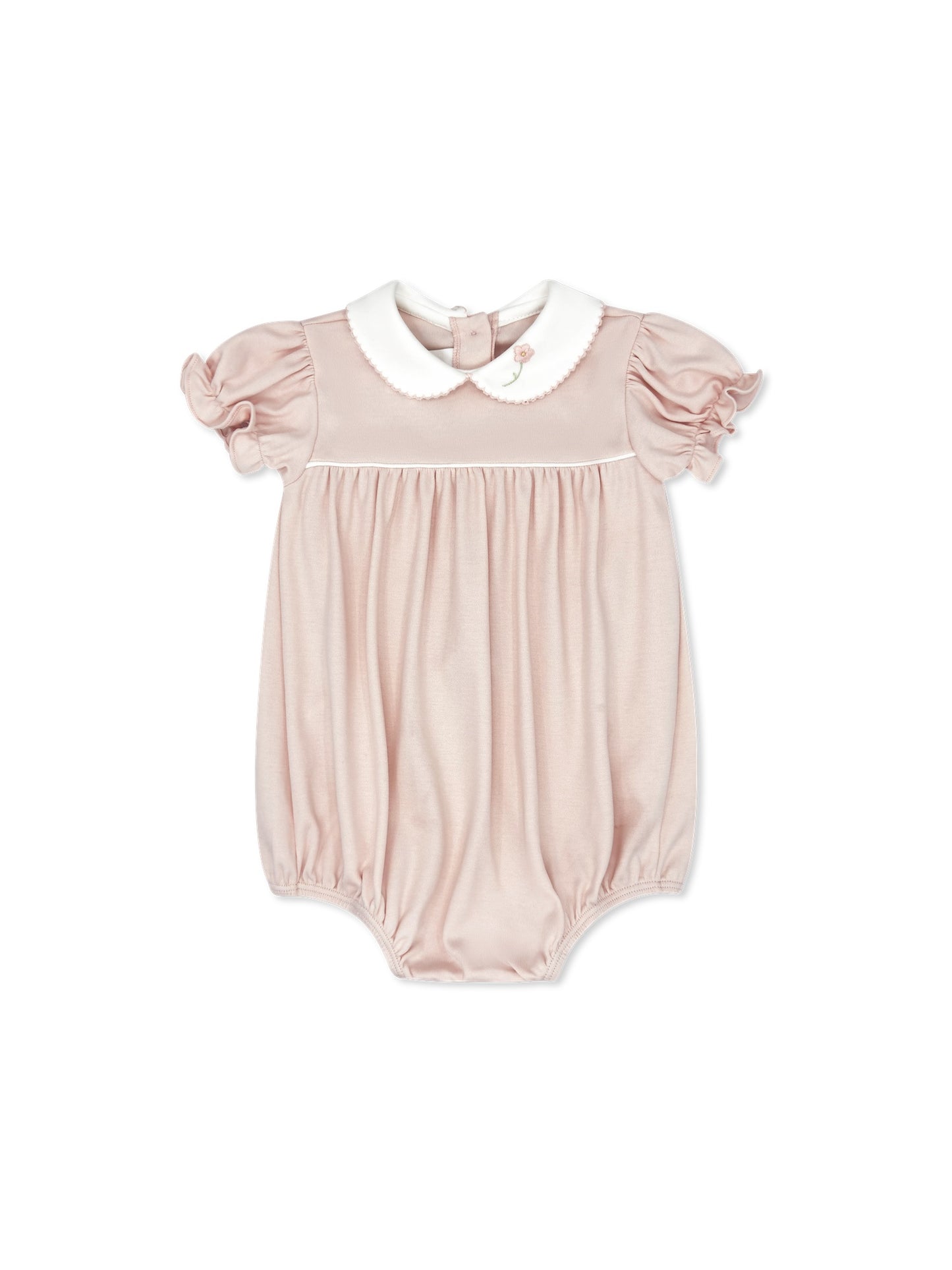 Park Pink Knit with Flower Embroidery