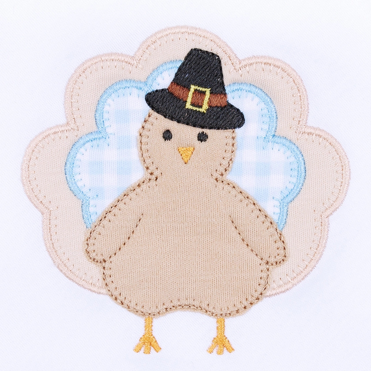 Pilgram Pals Applique Long Sleeve Bubble