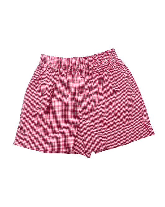 Retro Short Red Gingham