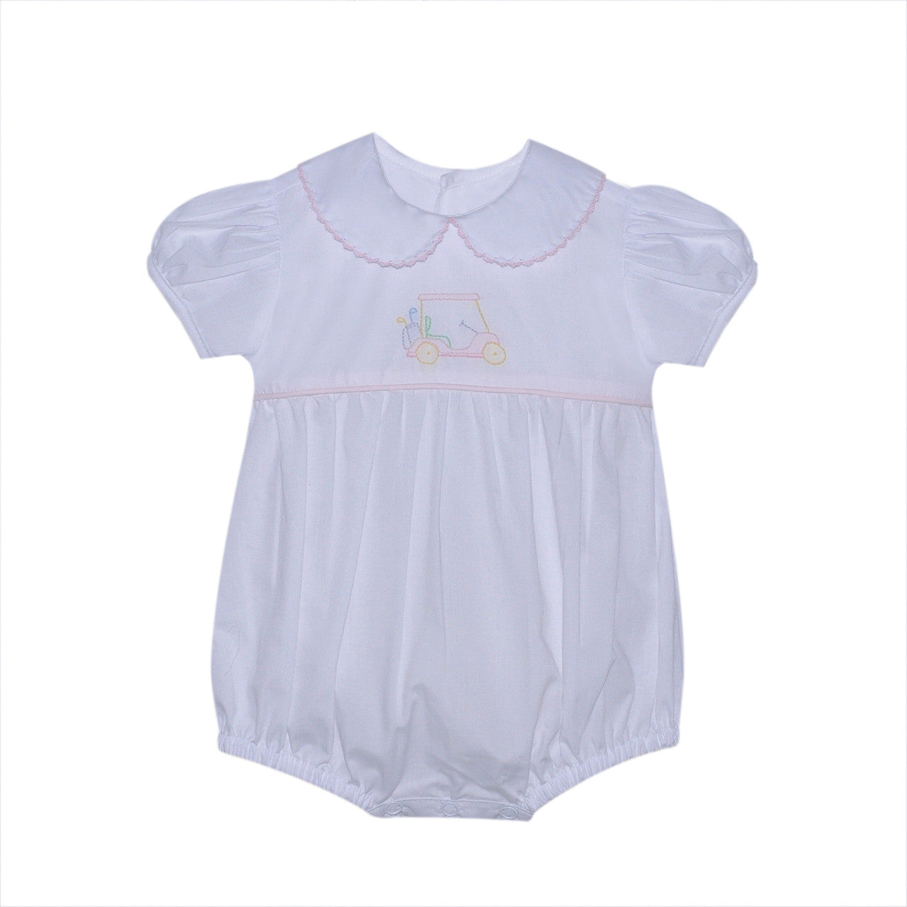 White Brady Girl Bubble - Golf Cart