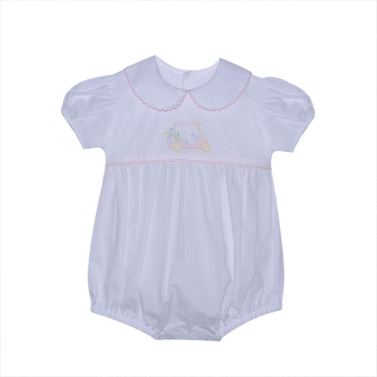 White Brady Girl Bubble - Golf Cart