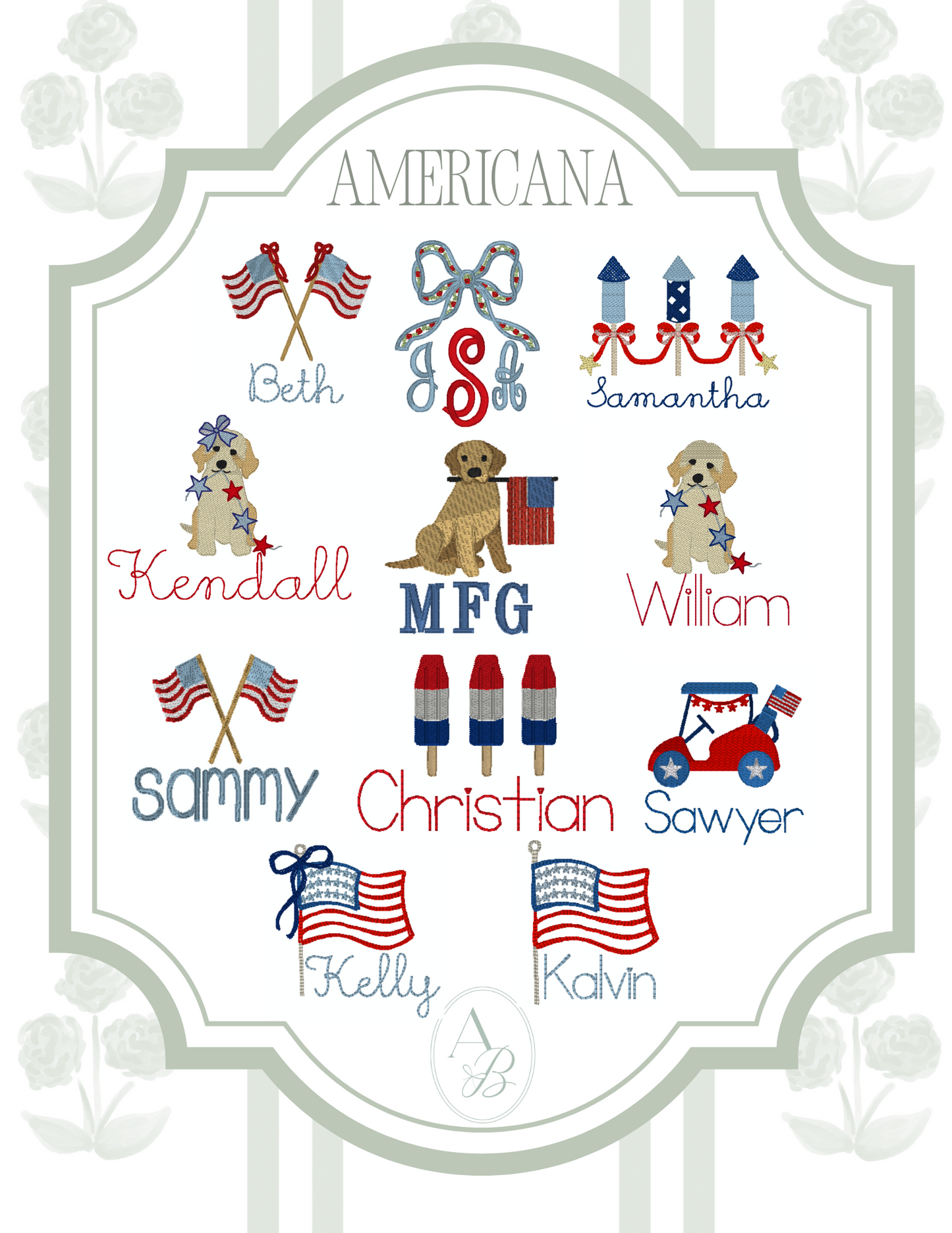Americana Girls Short Sleeve Tee