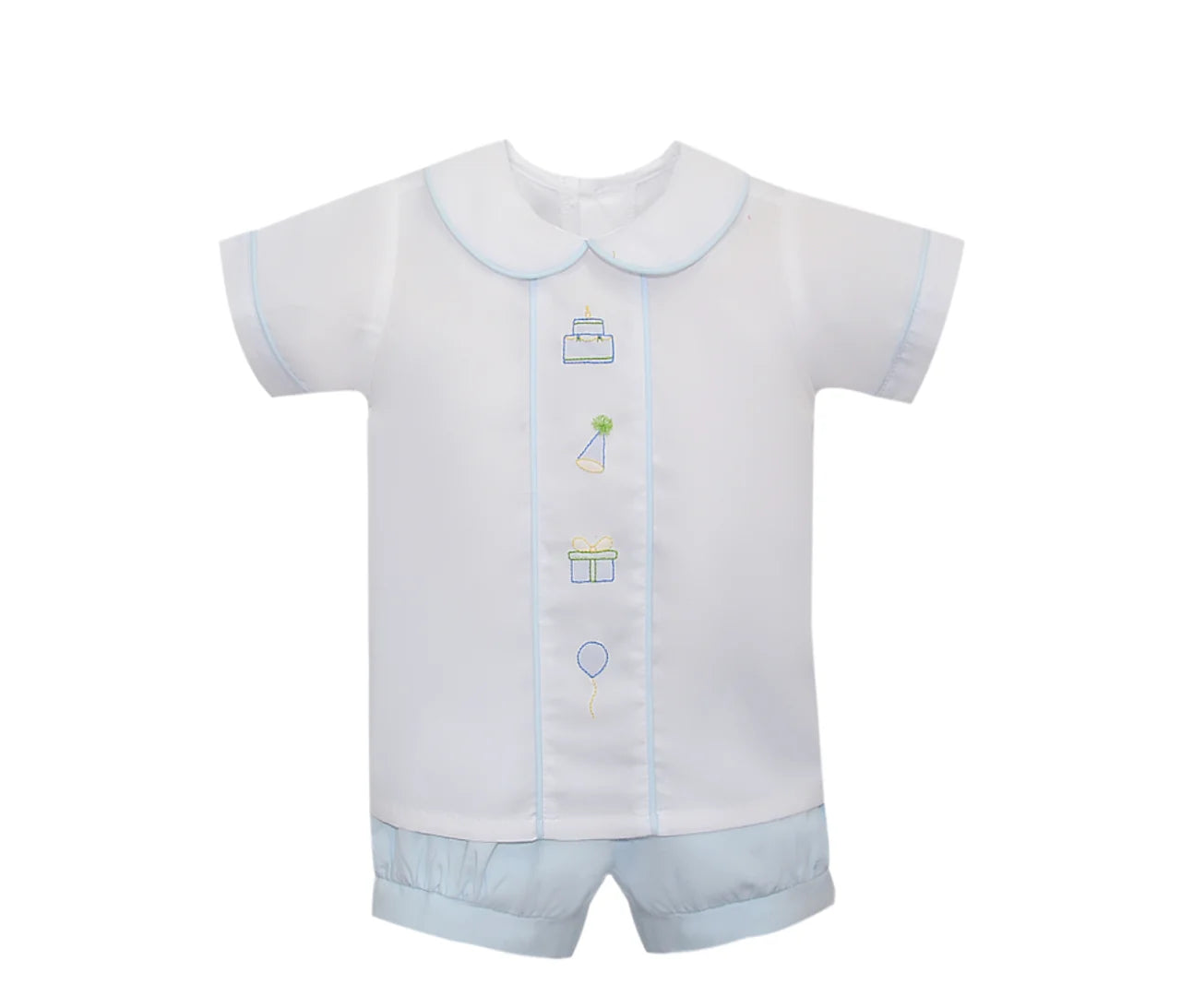 White Birthday Ashley Boy Short