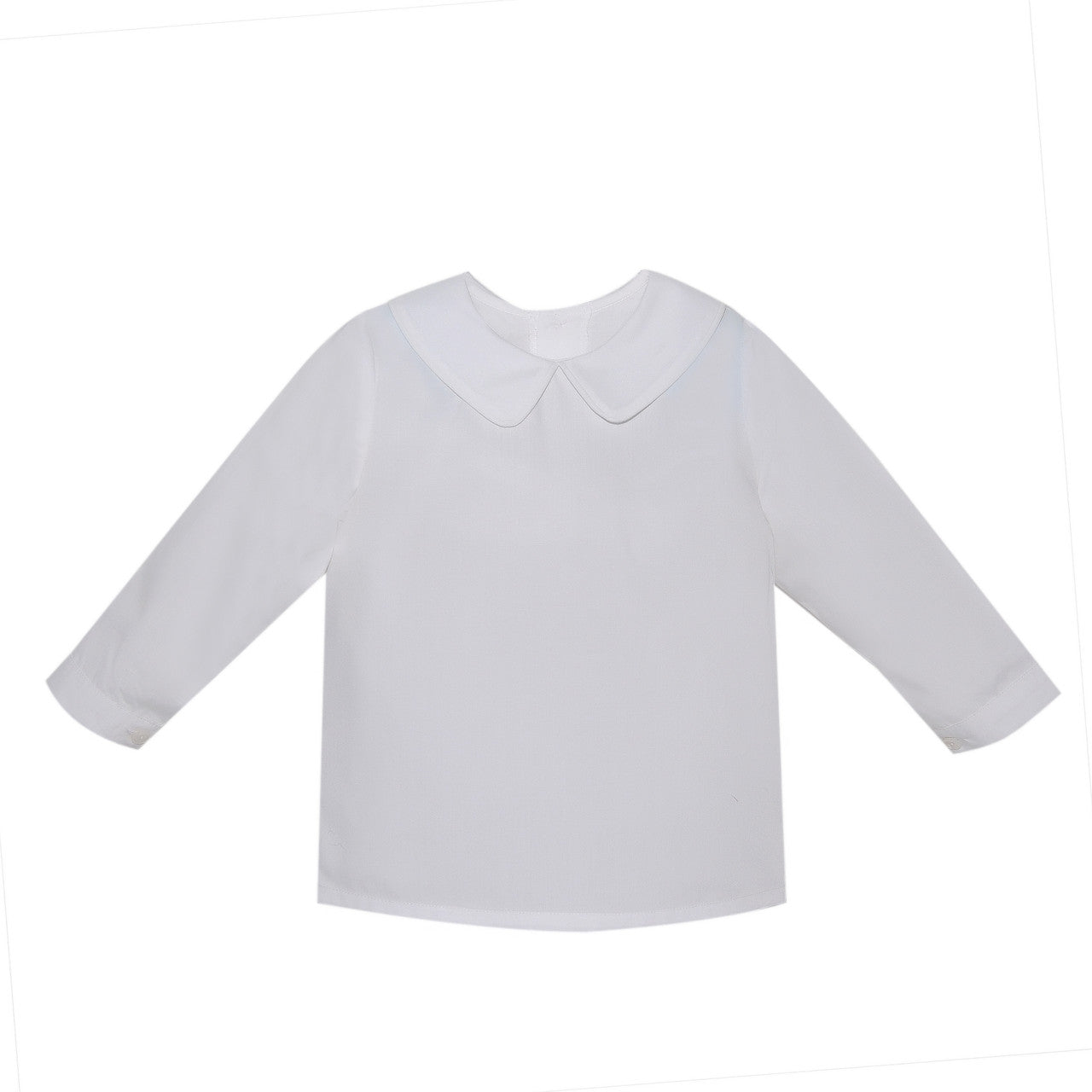 White Boy Piped Long Sleeve Shirt