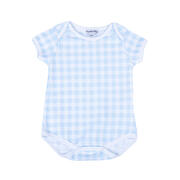 Babychecks Lap Body Suit Blue