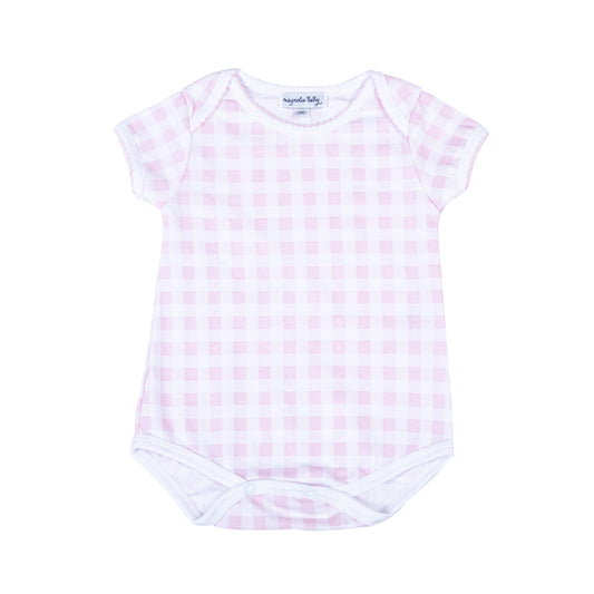 Babychecks Lap Body Suit Pink