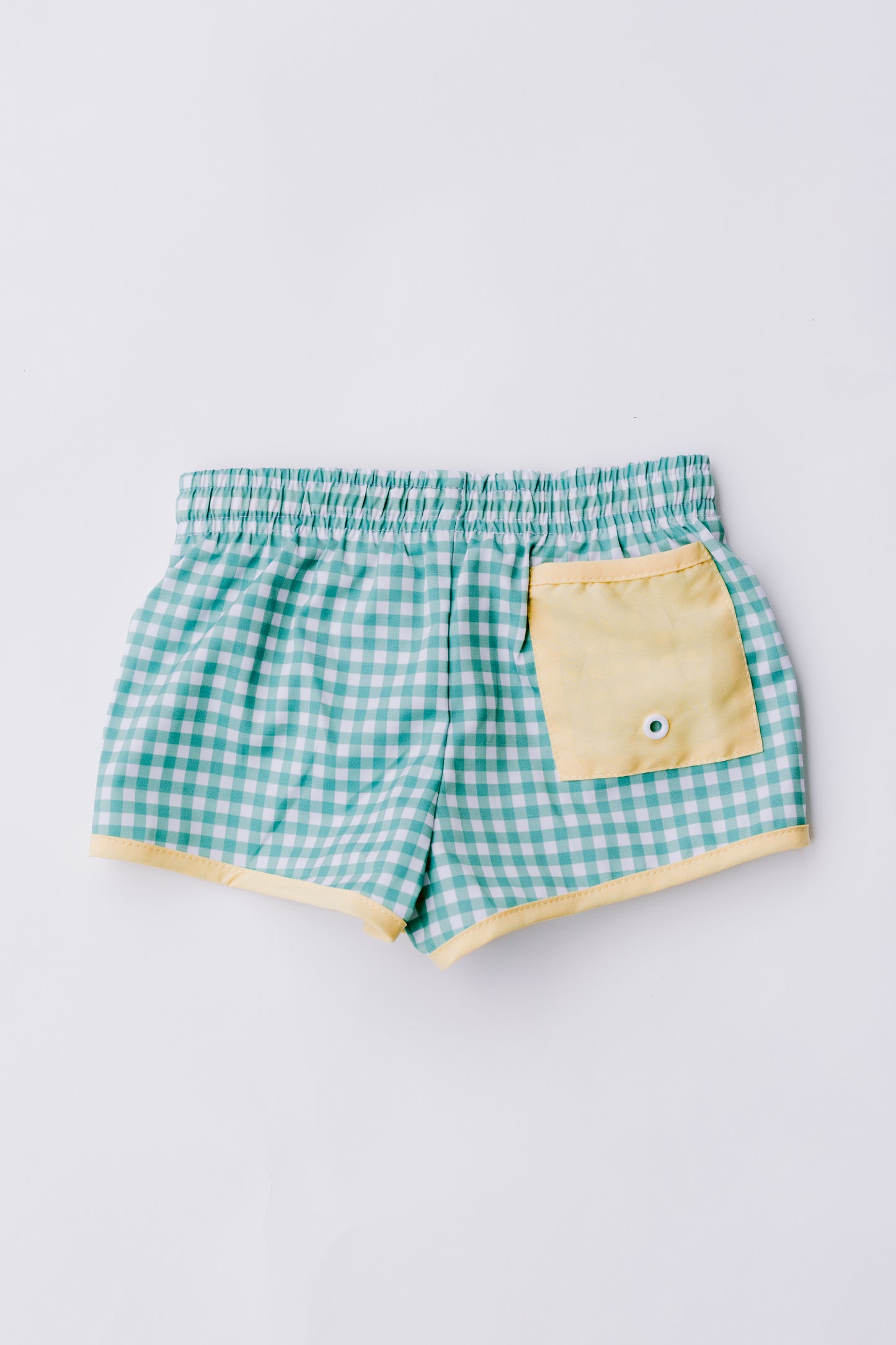 Green Gingham Swim