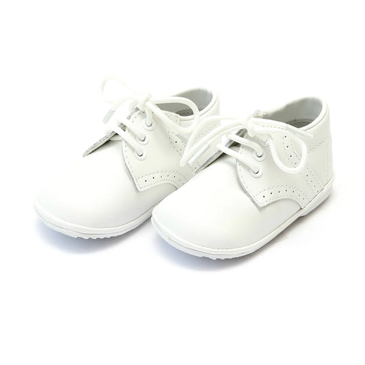 James Boy's White Leather Shoe