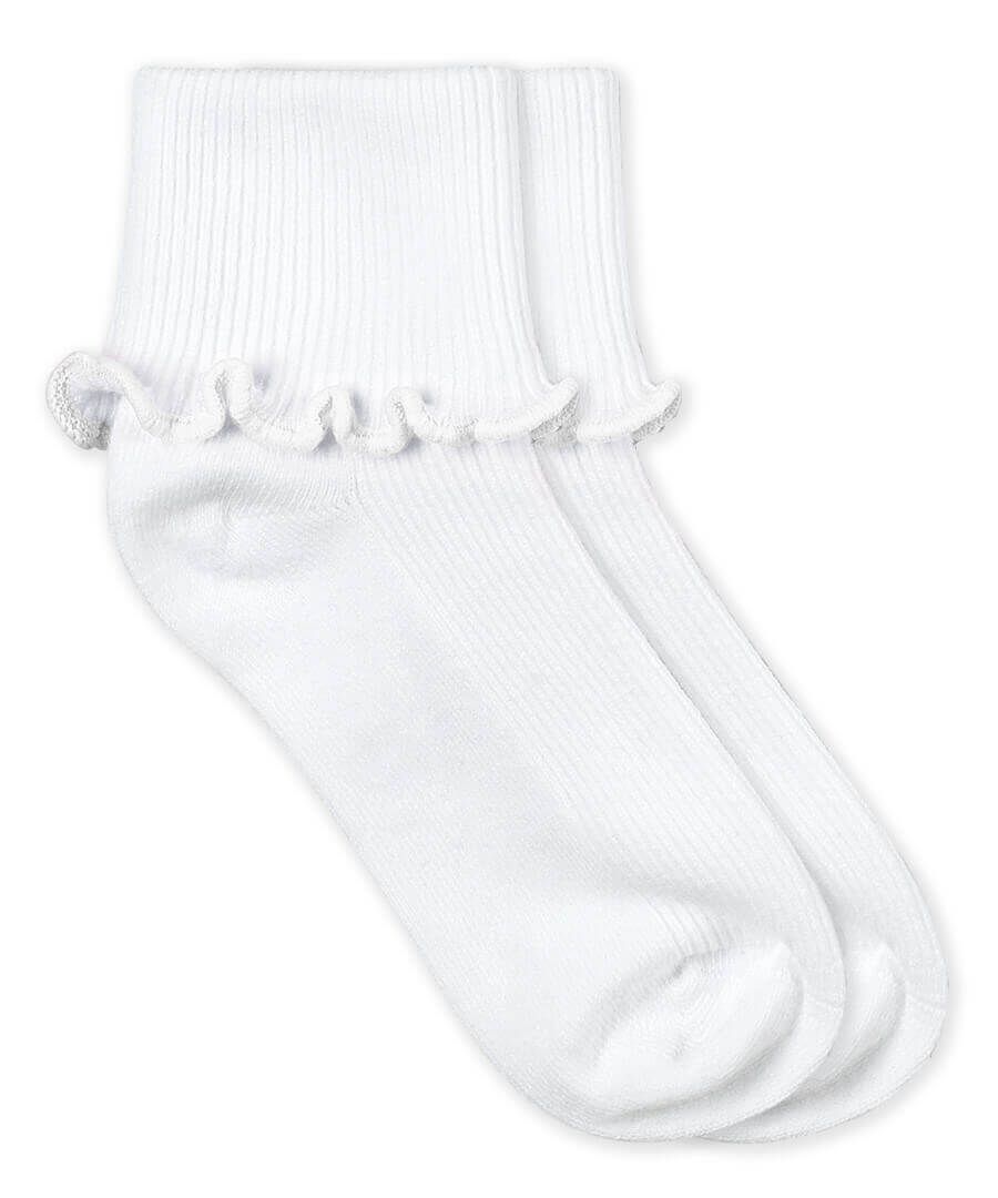 Jefferies Socks Ripple Edge Smooth Toe Turn Cuff Socks Single Pair