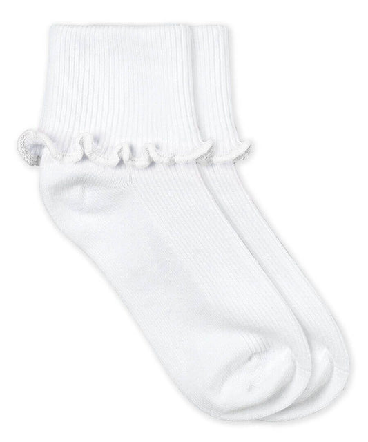 Jefferies Socks Ripple Edge Smooth Toe Turn Cuff Socks Single Pair