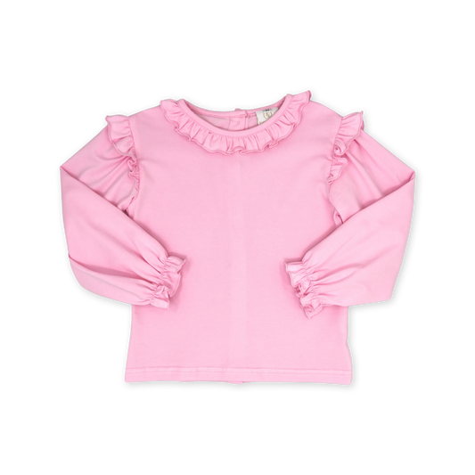 Evelyn Blouse Long Sleeve - Pembroke Pink