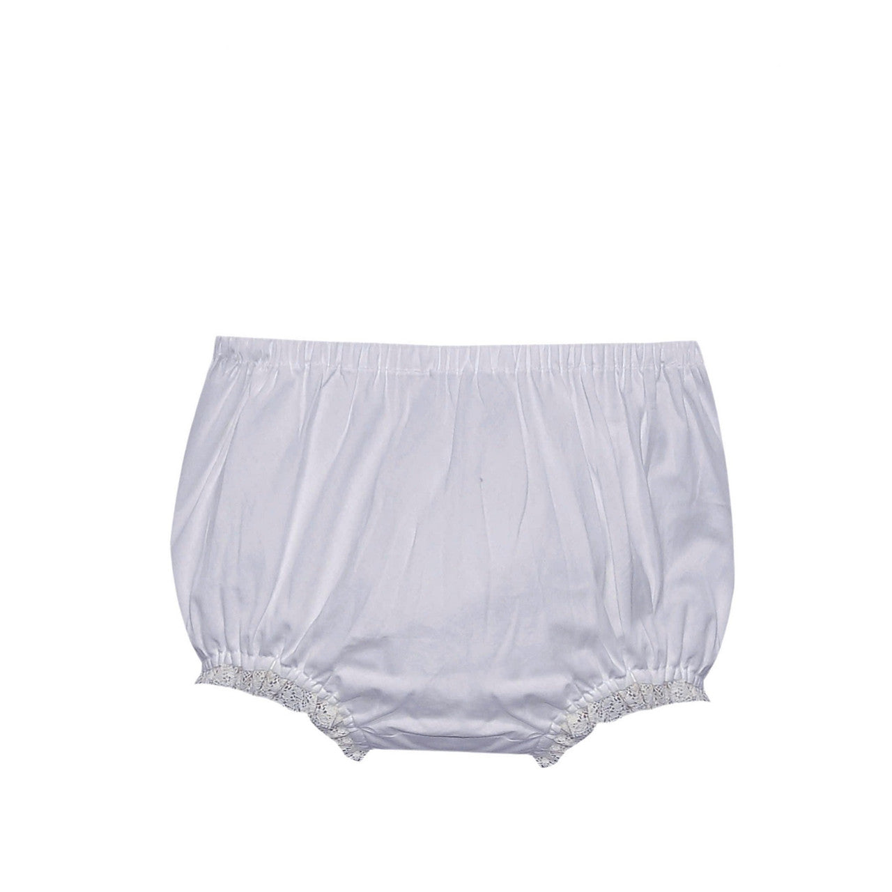 White Landon Diaper Cover Ecru Lace