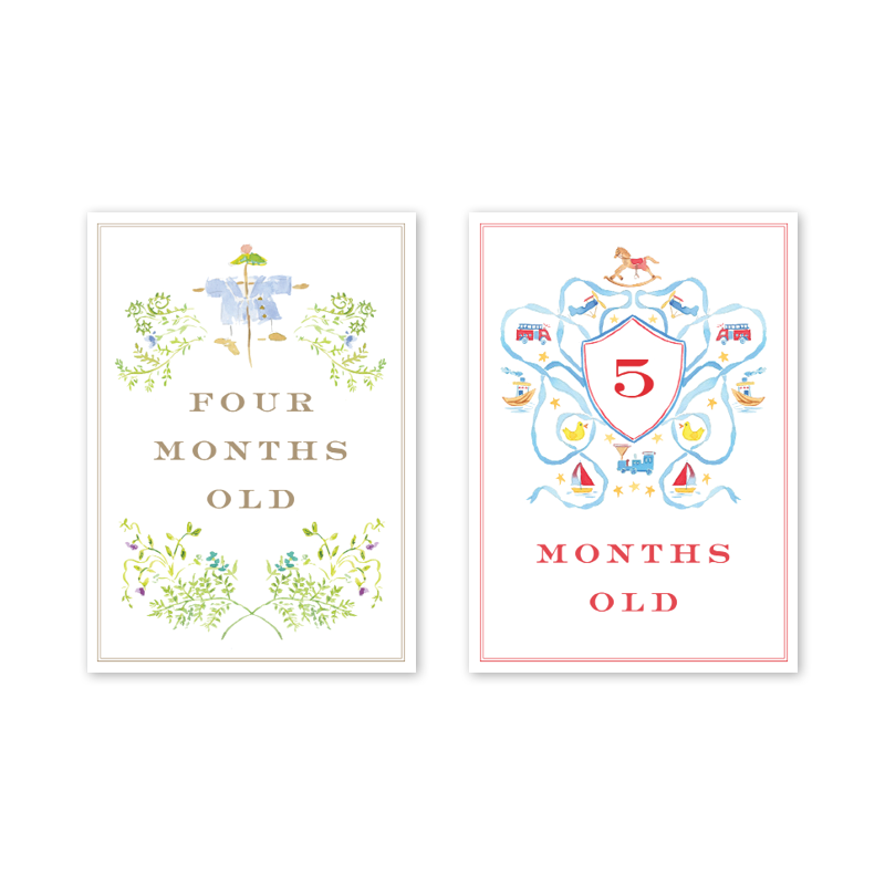 Joys For Boys Milestone Cards