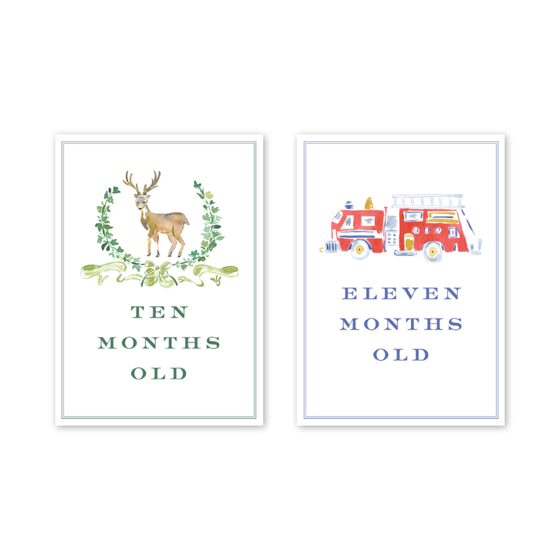 Joys For Boys Milestone Cards