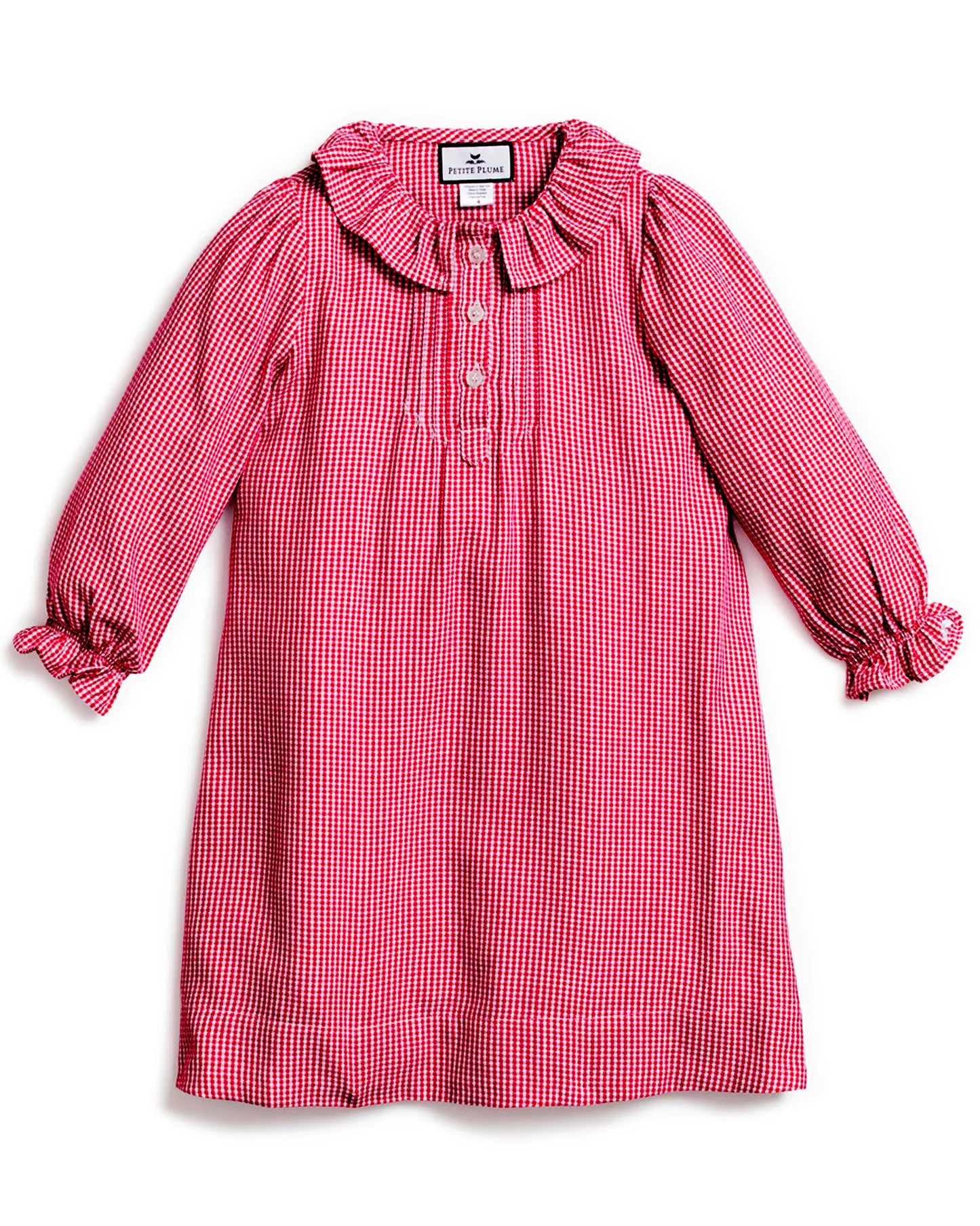 Red Mini Gingham Victoria Nightgown