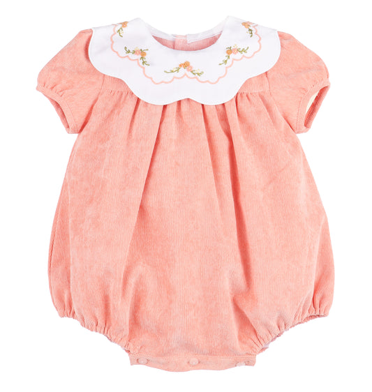 Pumpkin Corduroy Scallop Bubble
