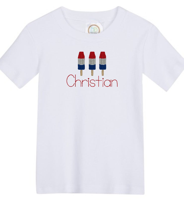 Americana Blank Boys Short Sleeve Tee Shirt