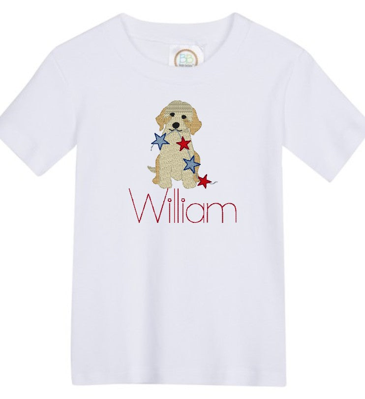 Americana Blank Boys Short Sleeve Tee Shirt