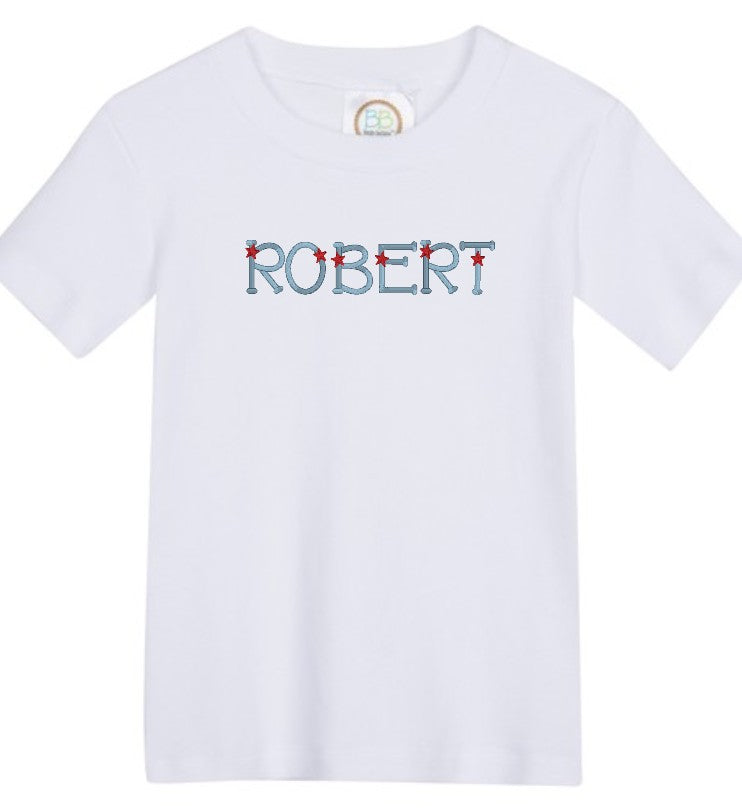 Americana Blank Boys Short Sleeve Tee Shirt