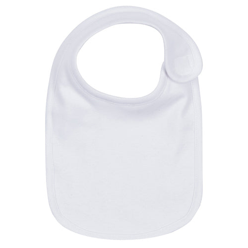 Solid White Bib & Burp Bundle