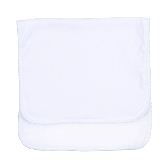 Essentials Blue Trim Burp Cloth